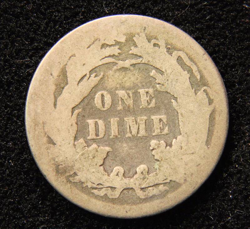 1891 US SEATED LIBERTY SILVER DIME