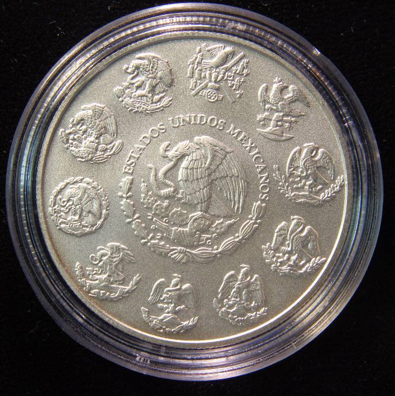 2012 1 TROY OZ. .999 FINE SILVER MEXICO LIBERTAD IN AIRTITE HOLDER