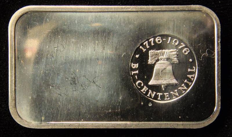 1 TROY OZ. .999 FINE SILVER BAR INDIAN LIBERTY BELL DESIGN