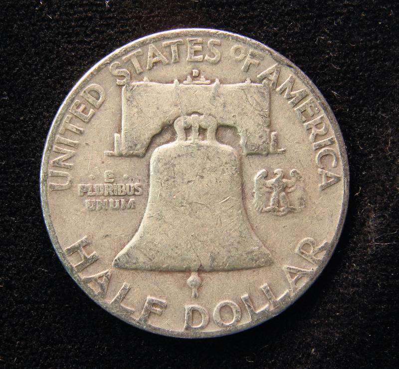 1952-D FRANKLIN SILVER HALF DOLLAR