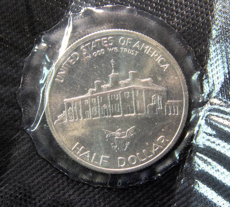 WASHINGTON 250TH ANNIVERSARY SILVER HALF DOLLAR COMMEMORATIVE SEALED