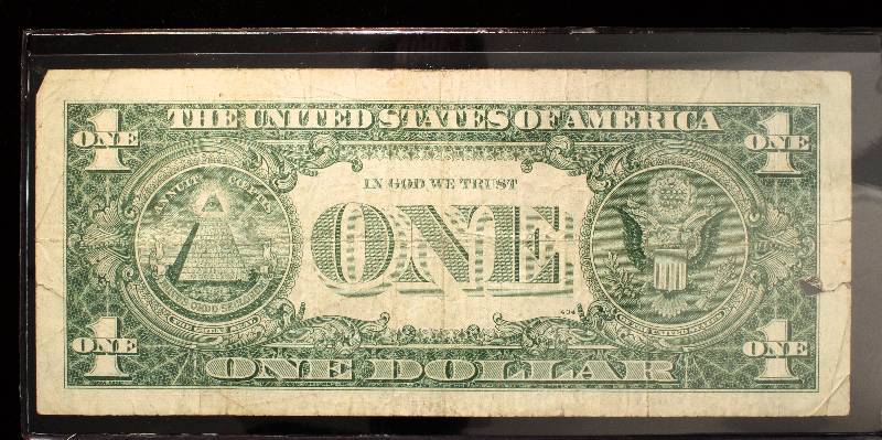 1957-A $1 BLUE SEAL SILVER CERTIFICATE US CURRENCY