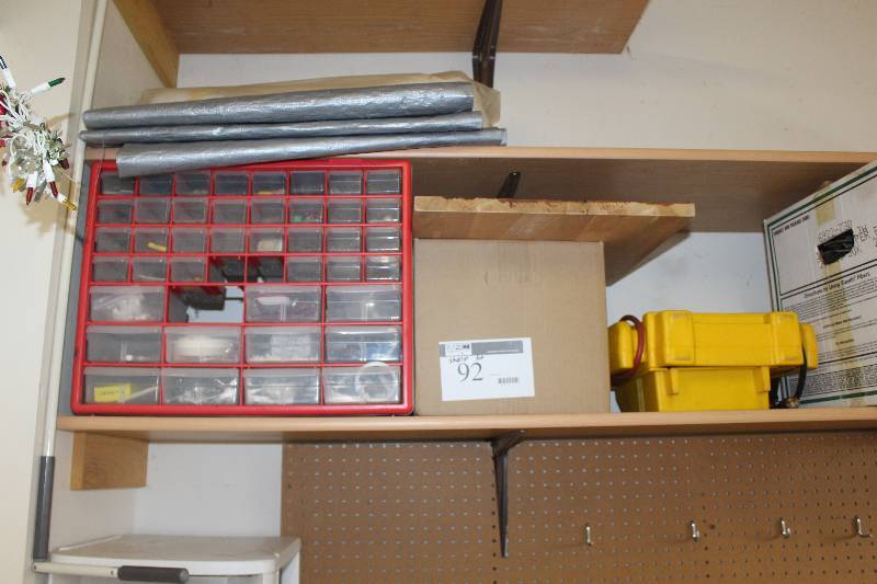 lot 92 image: Shelf Lot of Hardware, Organizers