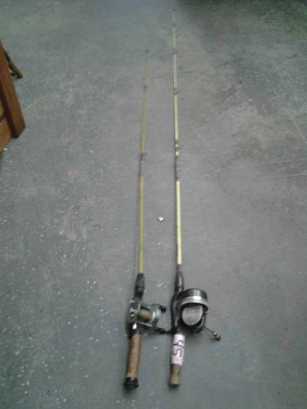 lot 45 image: 2-Fishing Rods With Reels