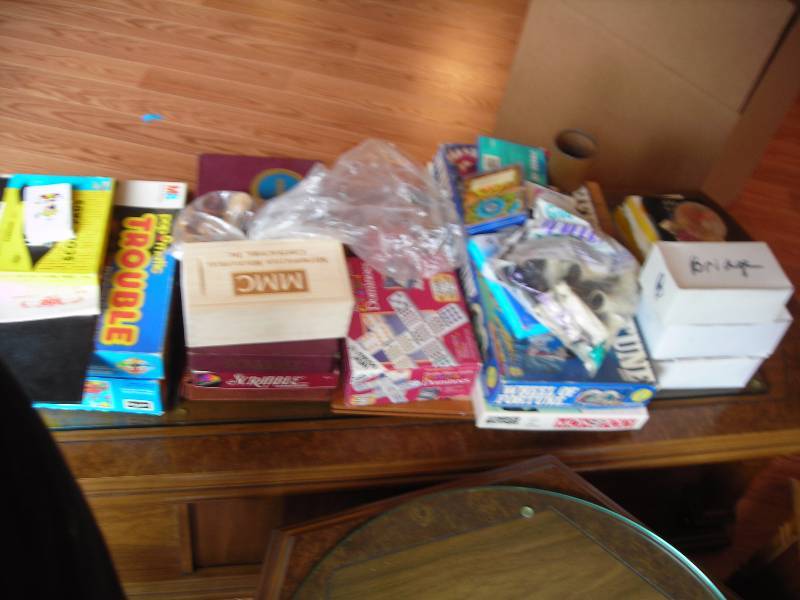 lot 6 image: Lot Of Board Games, Card Games, Decks Of Playing Cards, Dice, Etc.