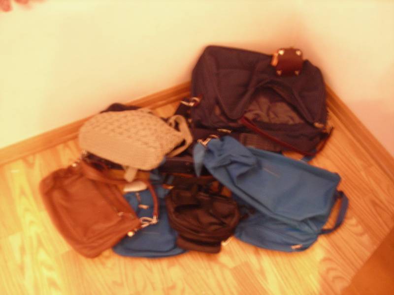lot 34 image: Lot Of Purses, Hand Bags, Duffel Bags