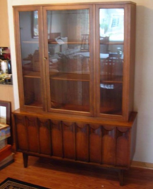 lot 38 image: Glass Door China Cabinet With Lower Storage 52x14x74