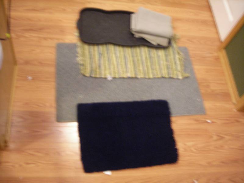 lot 50 image: 3-Rugs, 1-Boot Tray