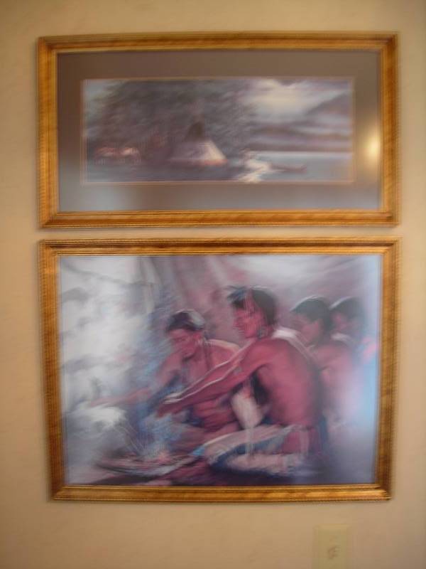 lot 61 image: 2-Framed Pictures (American Indian)
