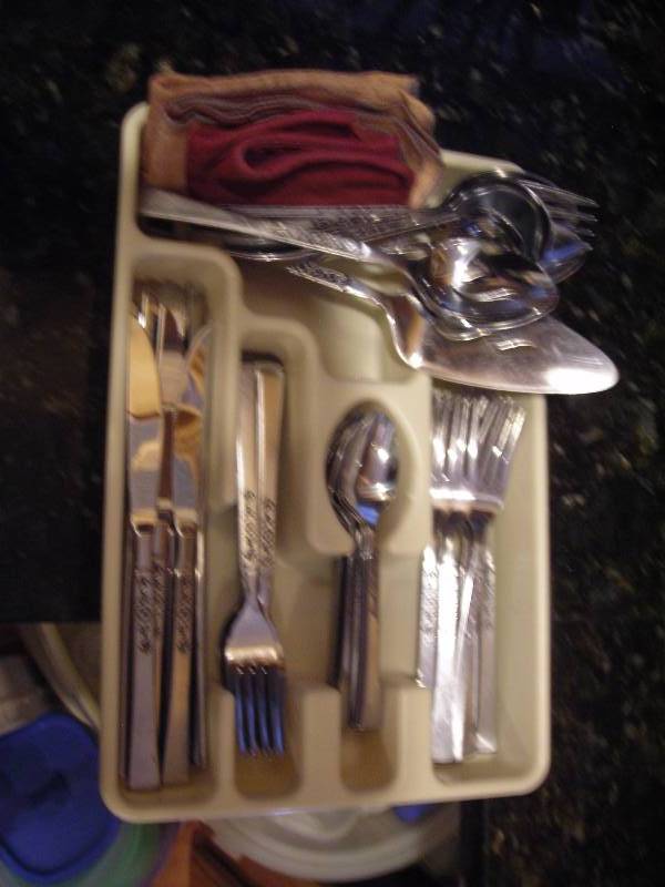 lot 103 image: Tray Of Flatware