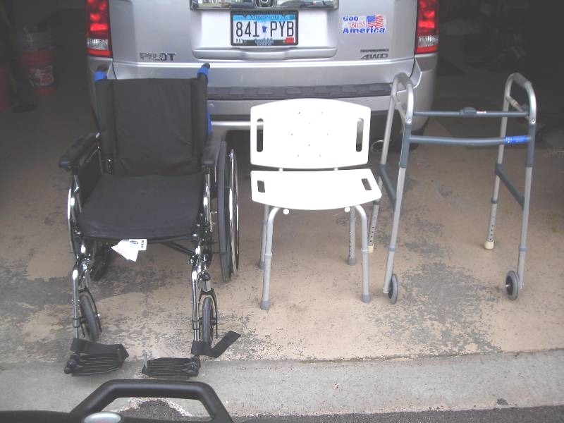 lot 153 image: Wheel Chair, Shower Chair, Walker