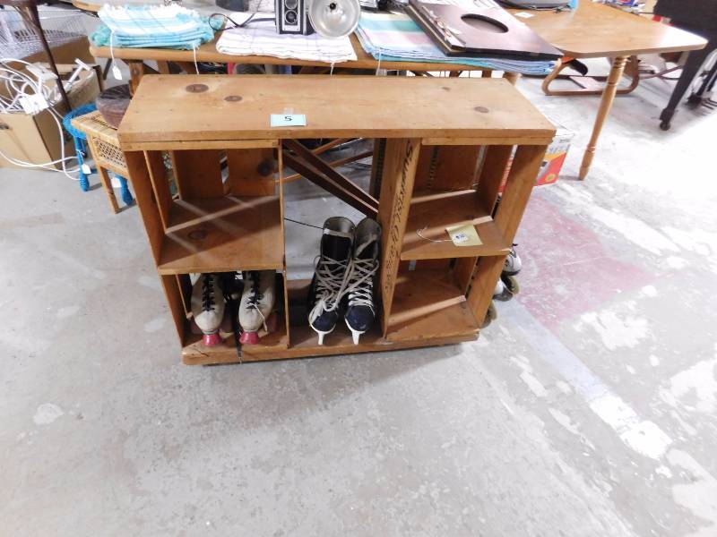 cabinet made of fruit cases