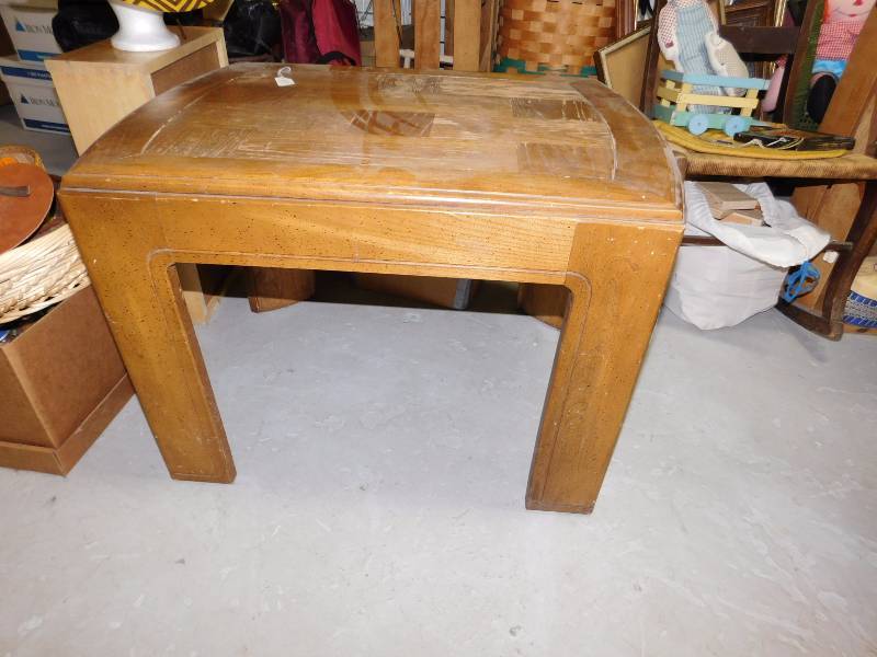 veneer end table
