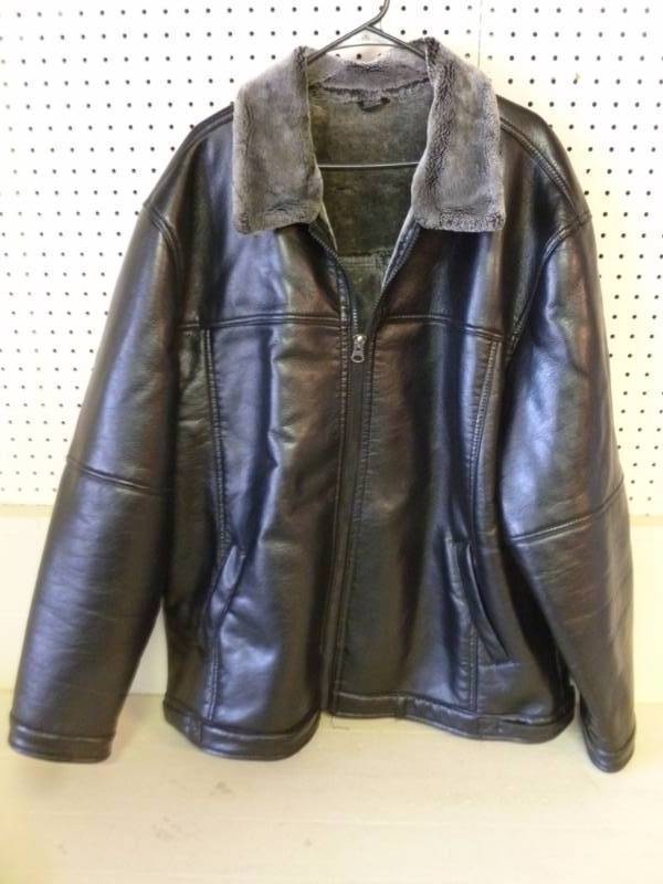 lot 58 image: Faux Leather Jacket