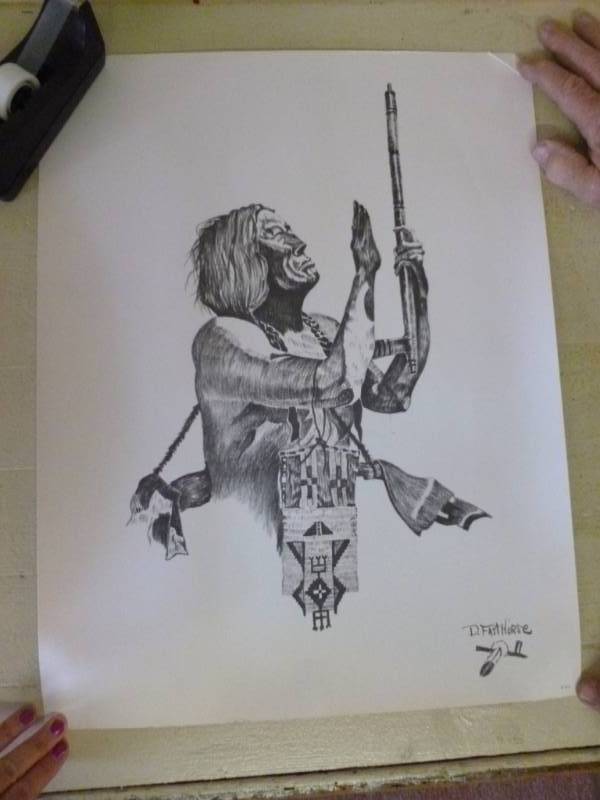lot 168 image: Native American Print