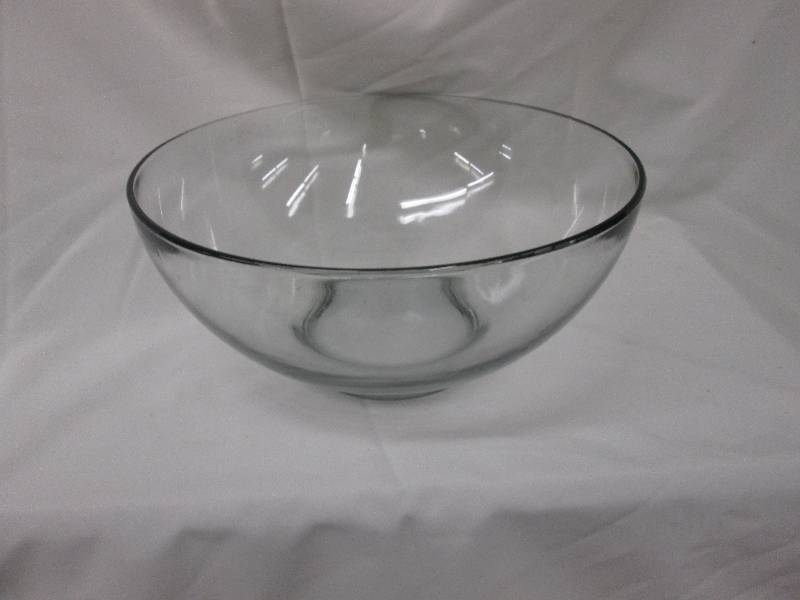 Large 13 inch clear glass bowl...
