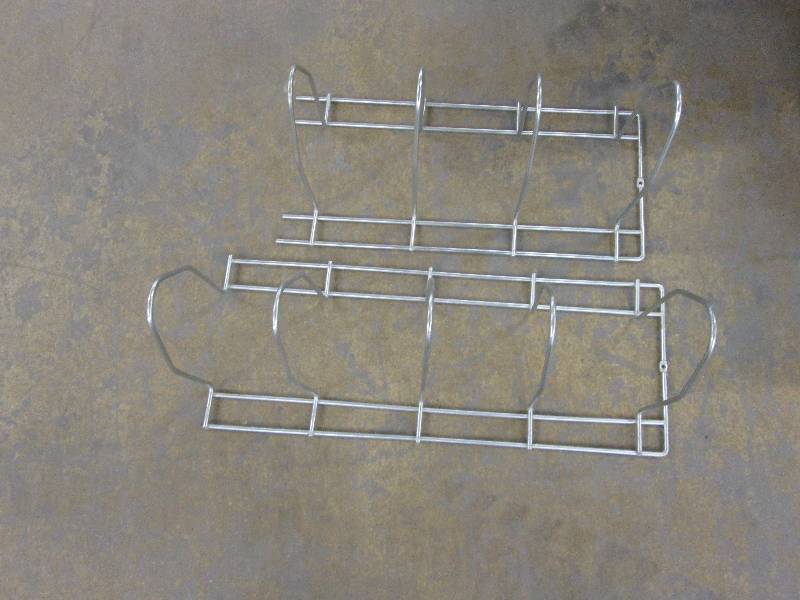 Lot of 2 metal album racks...