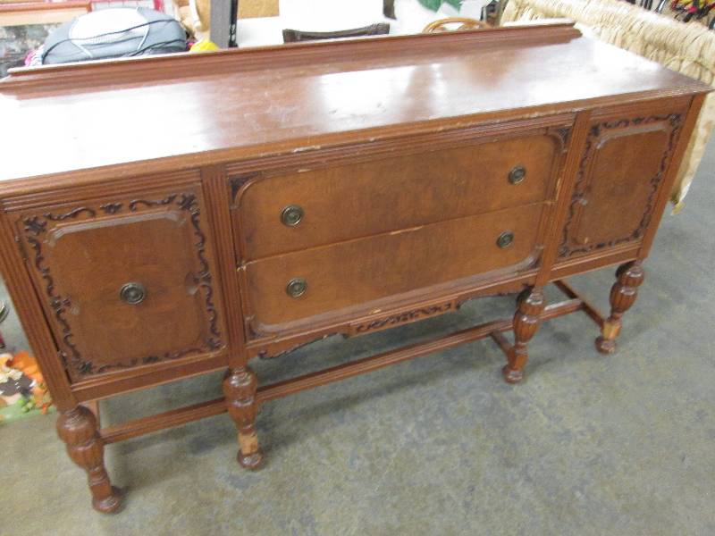 Vintage wooden buffet 66 W x 39 H i...