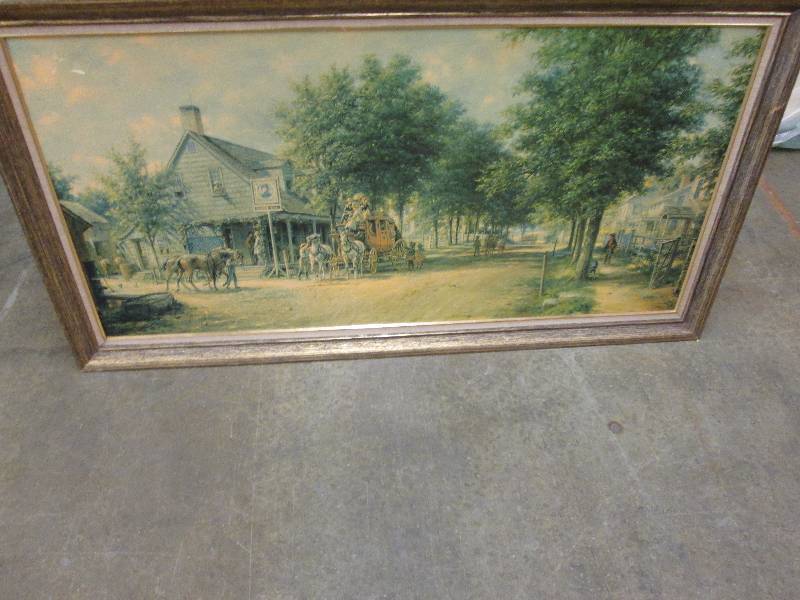 Stage coach scene 52 12 W x 28 12...