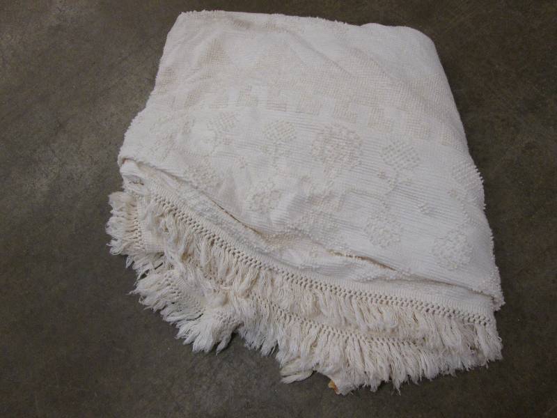 Chenille bedspread...