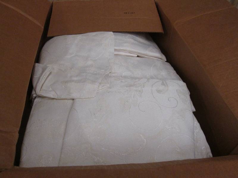 Large case of wedge linen pillow co...