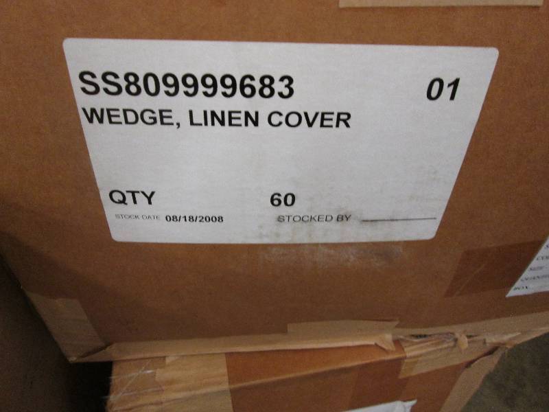 Large case of wedge linen pillow co...