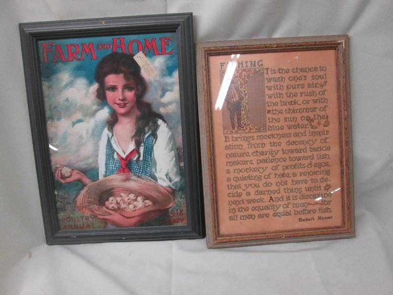 Lot of 2 Vintage type pictures see ...