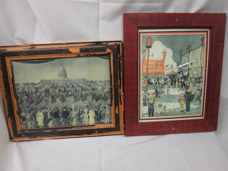 Lot of 2 Vintage type pictures see ...