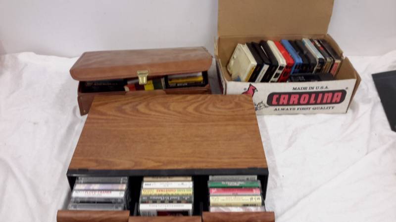 8 track and cassette assortment