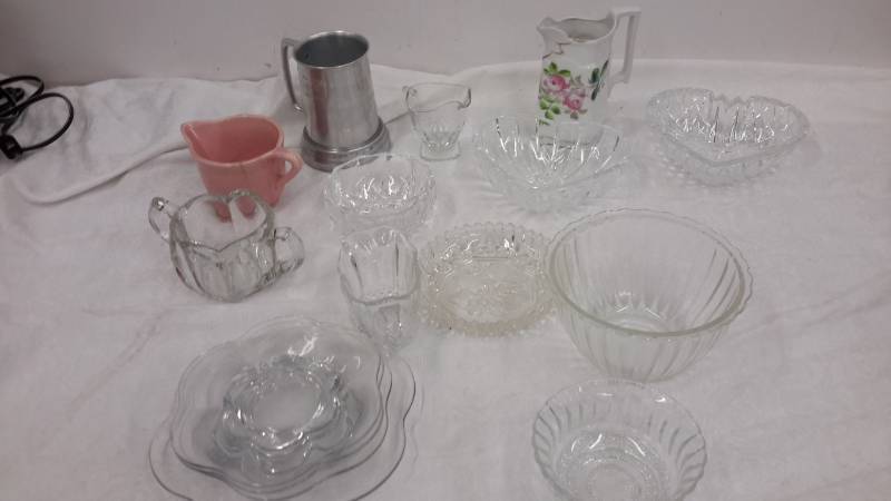 Plates, dishes, pourers, bowls