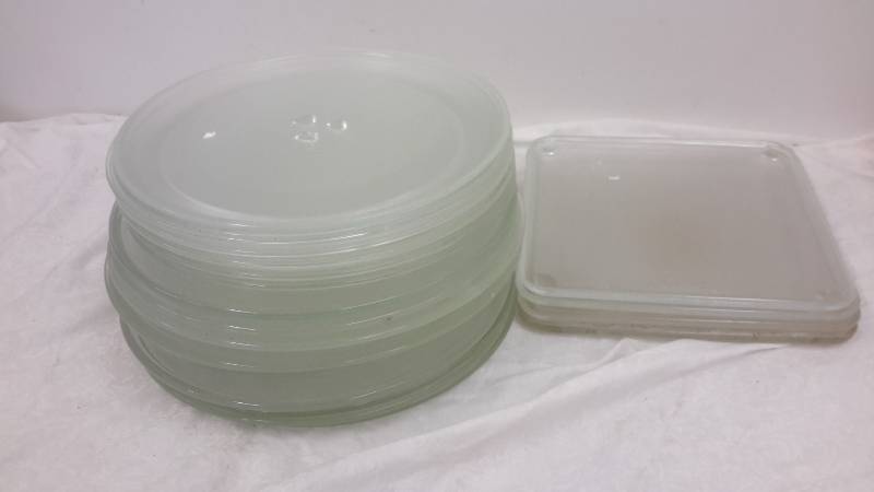 Microwave glass square and round