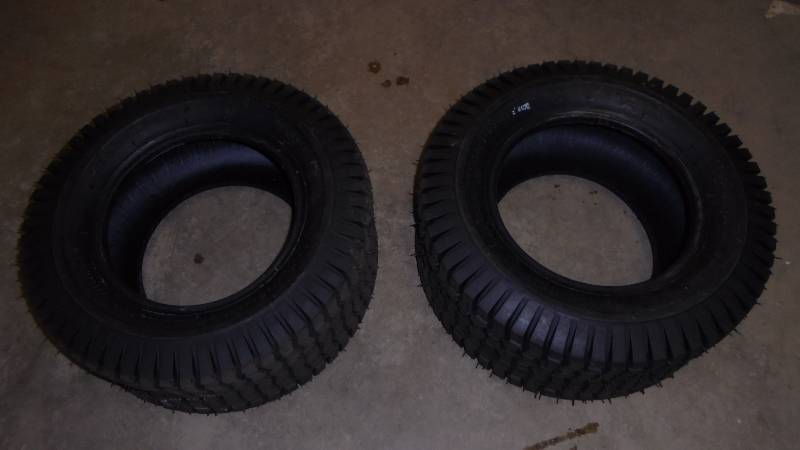 lot 8 image: Pair - Yard Tractor Tires, 23x9.50-12