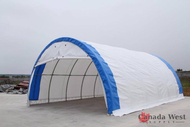 lot 2 image: BRAND NEW 20X30X12 ALL WHITE STORAGE BUILDING