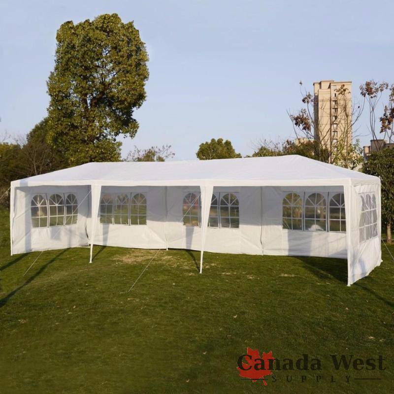 lot 8 image: NEW 10X30 PARTY TENT WITH SIDEWALLS