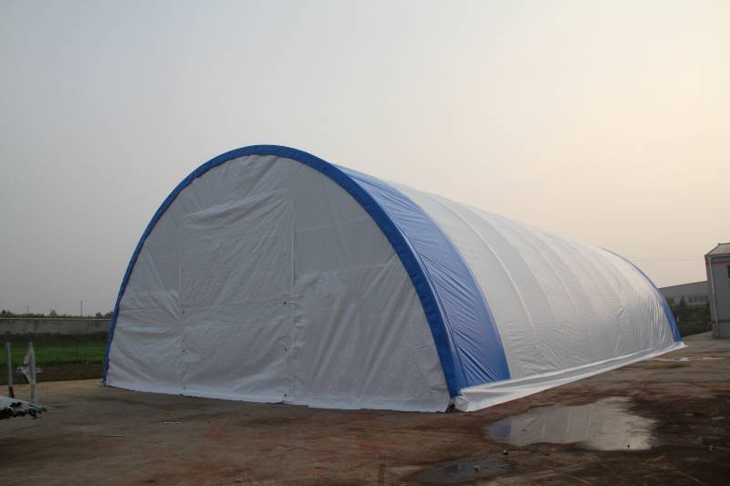 lot 12 image: NEW 40 X 80 X 20 FEET FABRIC COVERED STORAGE BUILDING