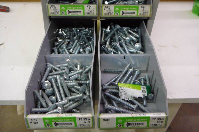 Cabinet with Carriage Bolts