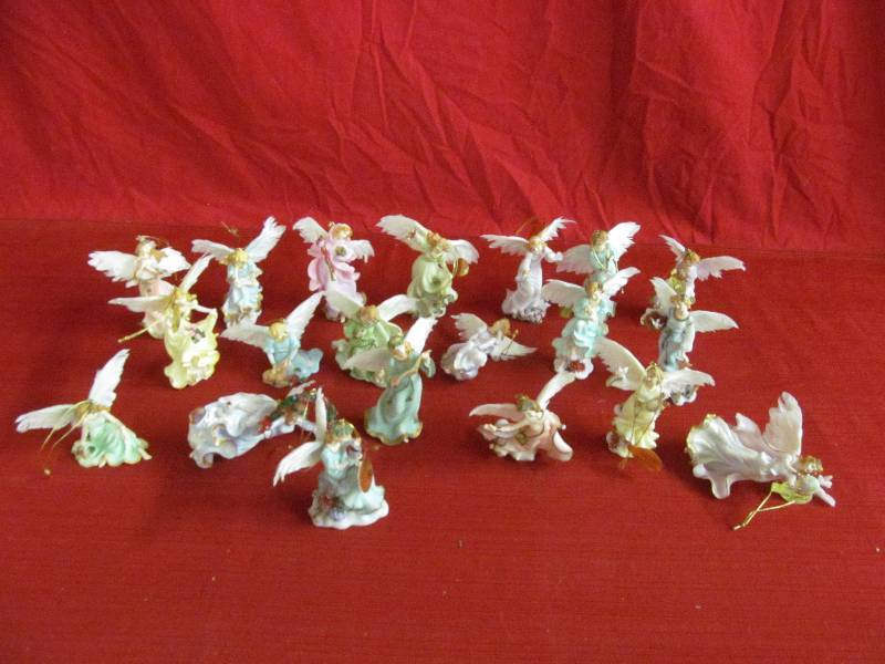 lot 35 image: angel ornament collection
