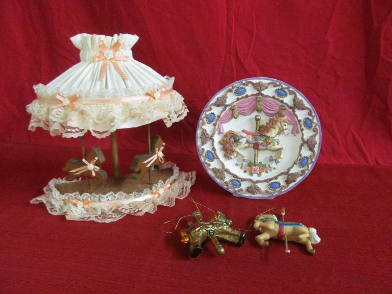 lot 48 image: Carousel horses