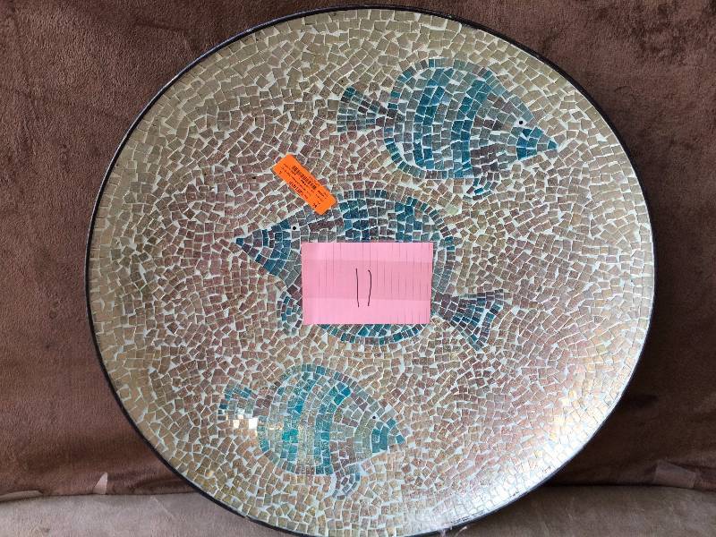 Fetco Home Decor Mosaic Fish Bowl