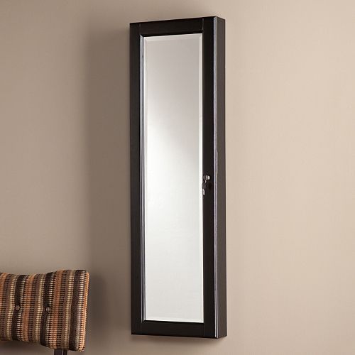 Southern Enterprises Mirrored Wall Jewelry Armoire