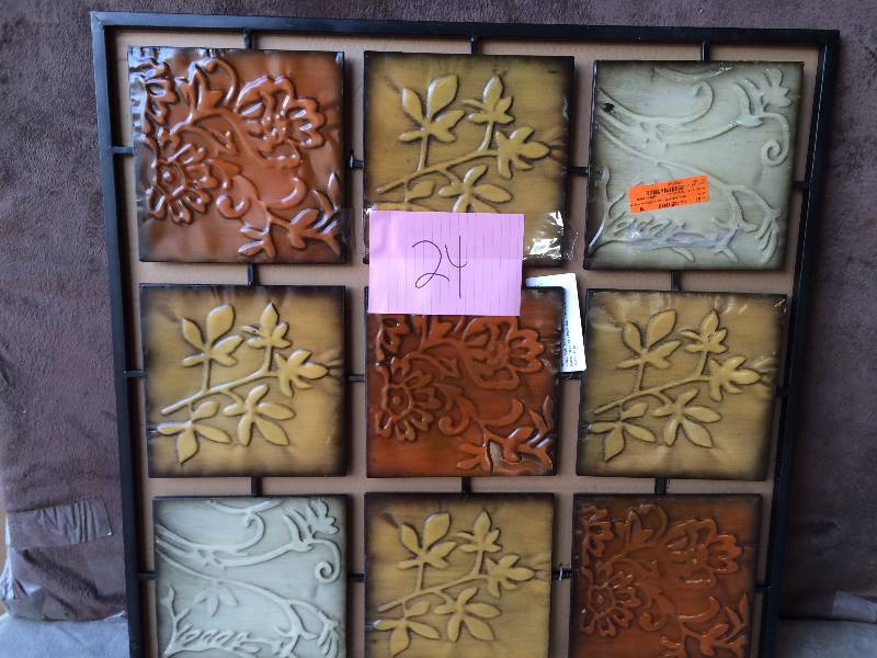 Nature Patches Wall Art, Orange