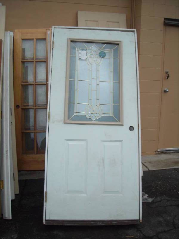 36x79 Pre-Hung Door With Stained Glass