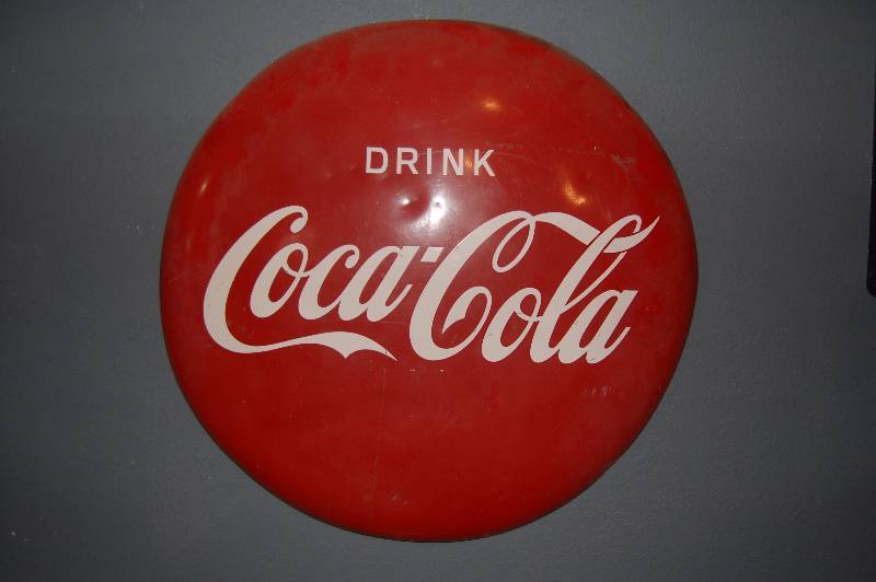 Round Coca-Cola Sign