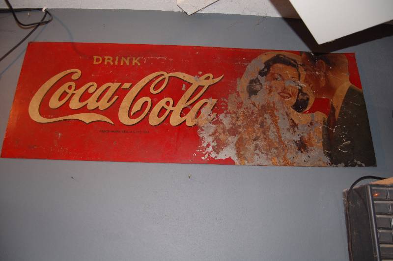 Large Vintage Coca-Cola Sign