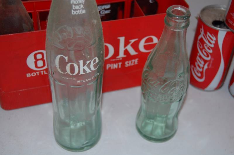 Vintage Coca-Cola Bottles and Cans