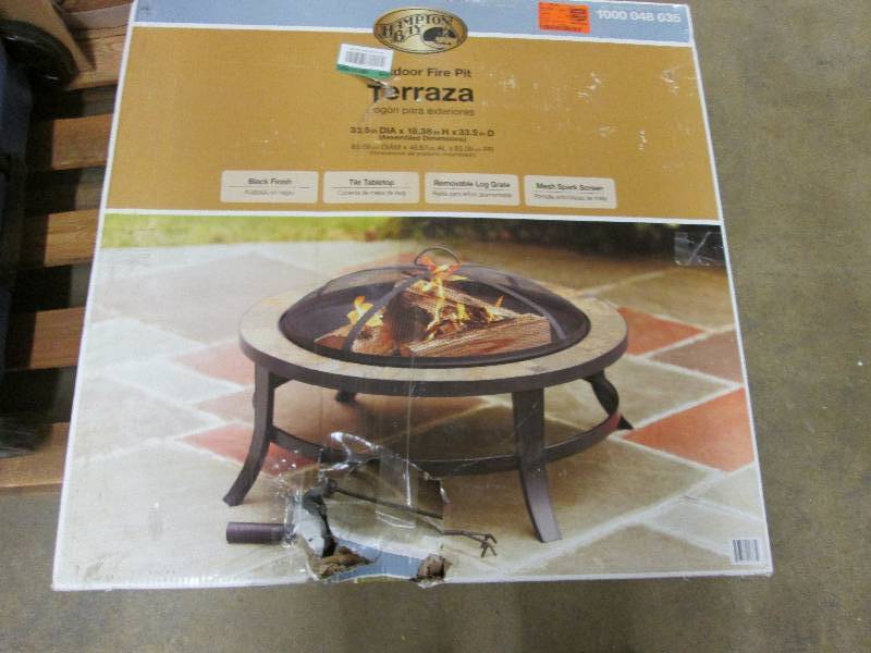 lot 5 image: Hampton Bay Terraza Outdoor Fire Pi...