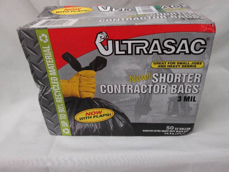 lot 118 image: UltraSac Shorter Contractor Bags 33...