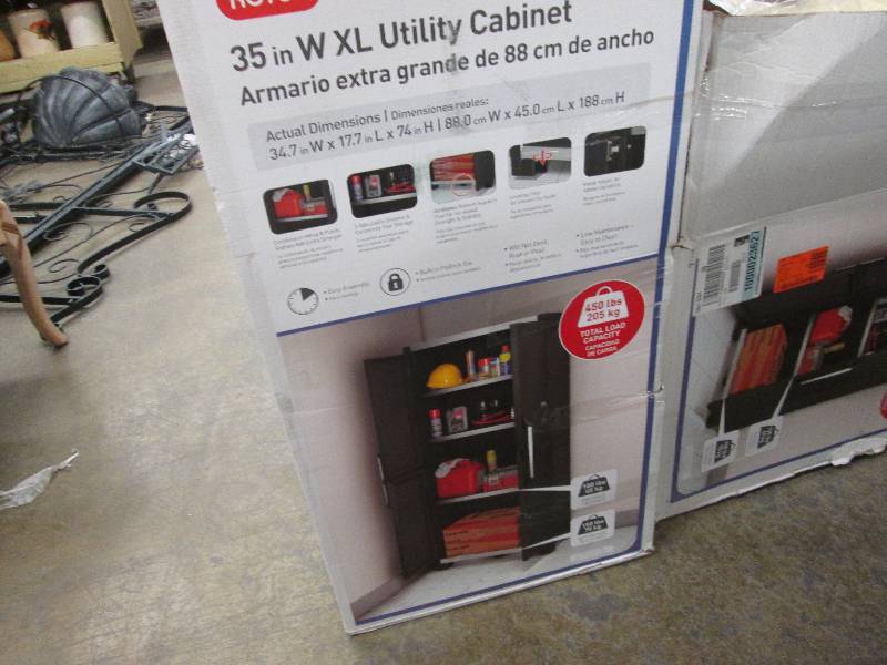 lot 146 image: Keter 35 inch wide XL Utility Cabin...