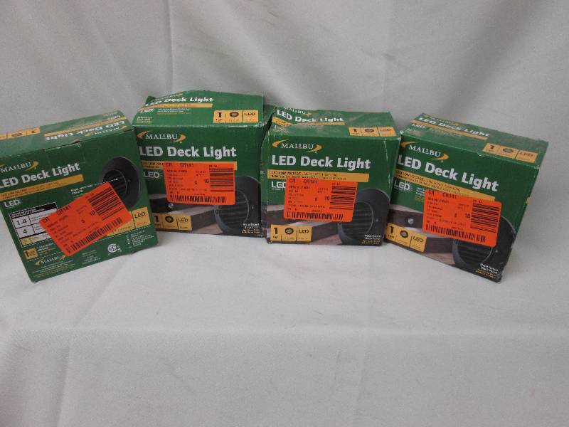 lot 163 image: Lot of 4 Malibu LED deck lights ...