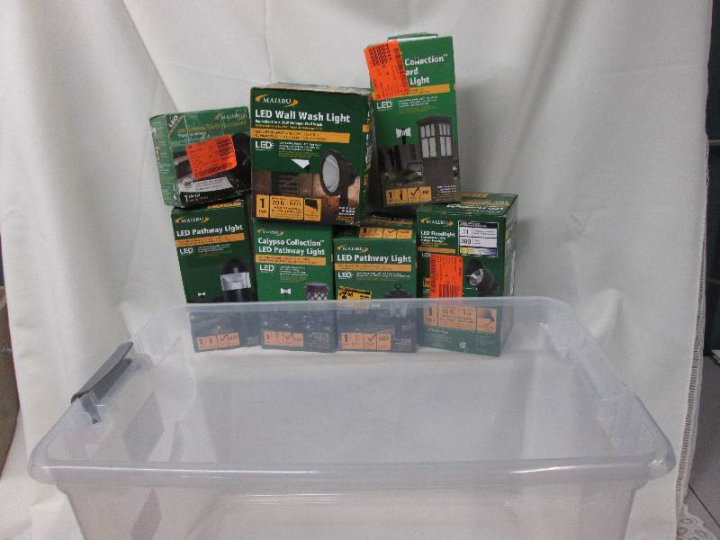 lot 164 image: Assorted Malibu LED outdoor lightin...